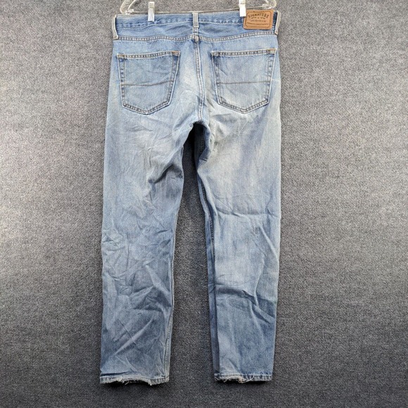 Levi's Signature Men's Regular Straight Jeans Blue Size 34x30 5-Pocket Cotton - Picture 5 of 14